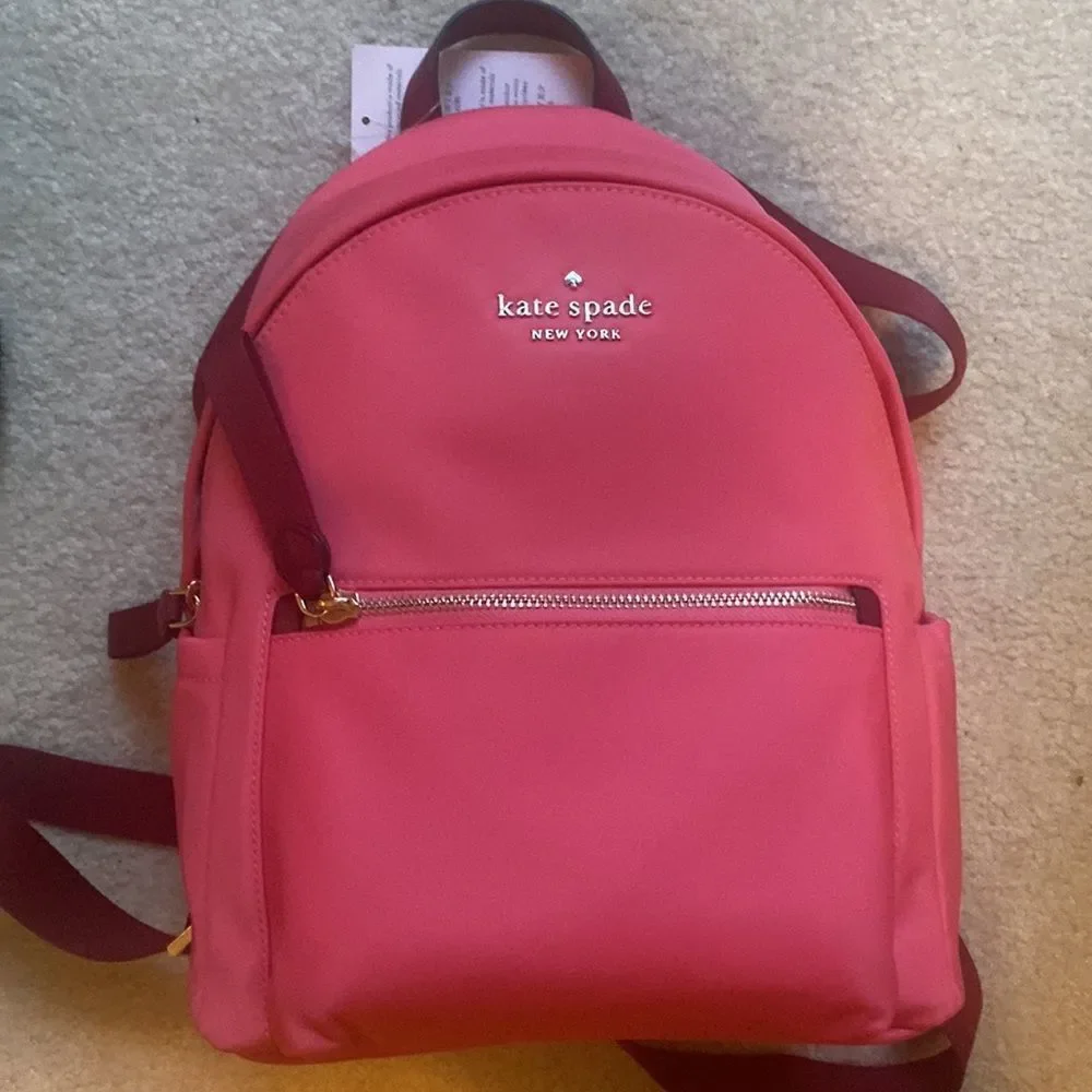 Kate ♠️ Spade Deep Dahli Chelsea Backpack! - Picture 9 of 12